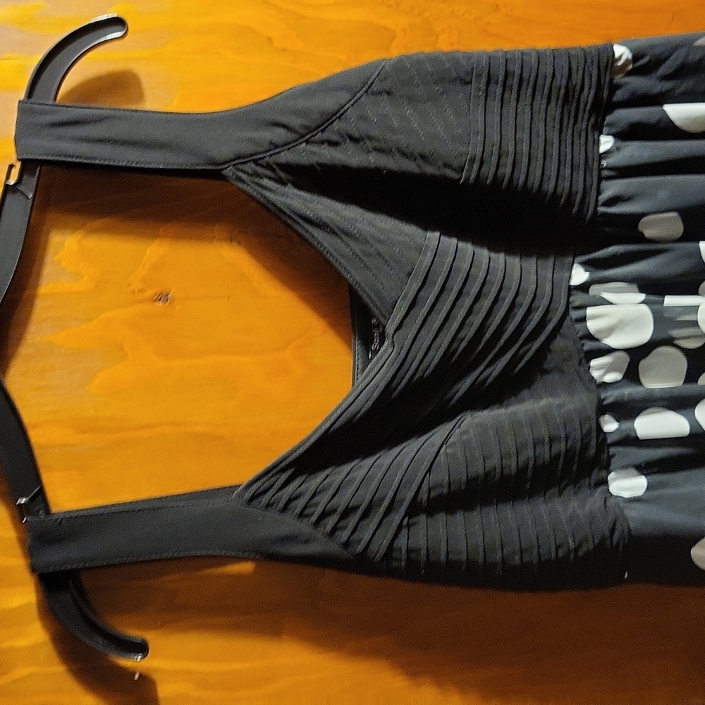 Mixed print black and white maxi dress